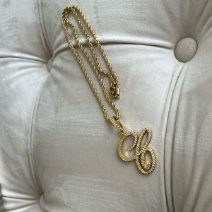 C initial cursive on chain